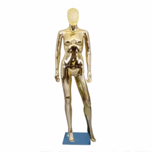 Gold Mannequin with Wire Head
