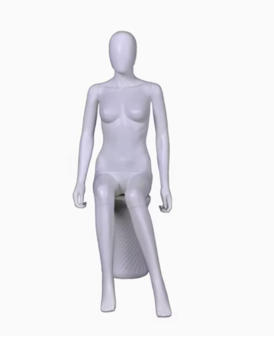 White Sitting Mannequin