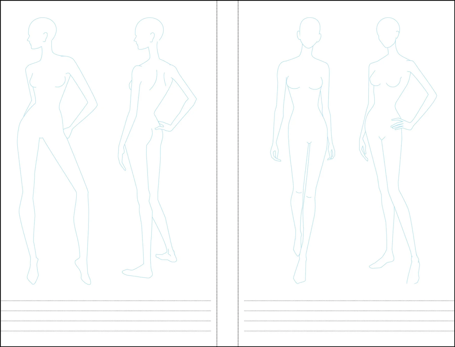 Fashion Sketch Book: A Designer's Companion - Image 3