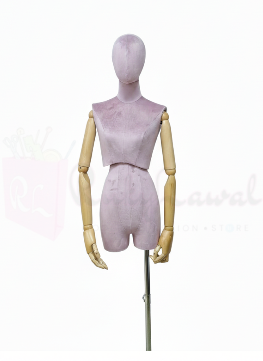 Pink Suede Mannequin